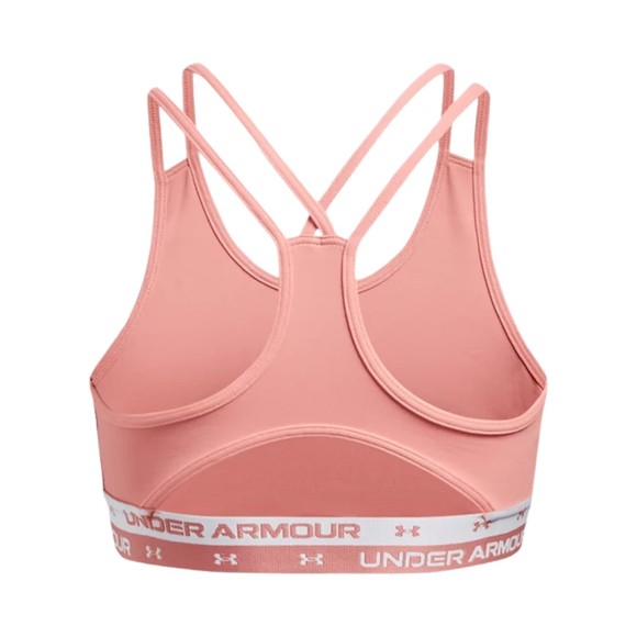 Under Armour Girls' HeatGear Armour Sports Bra, Pink Sands (981), Youth Small - Picture 2 of 2